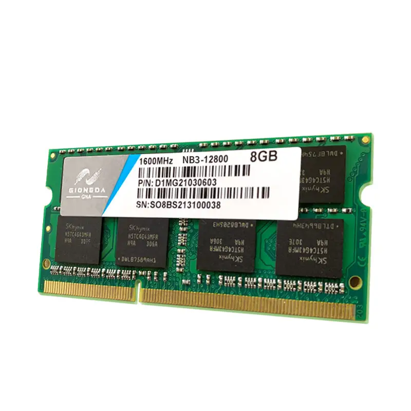 Gioneda Full Compatible with all MB ddr3 2GB/4GB/8GB 1600mhz/1333mhz laptop ram memory
