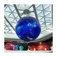 Esfera de globo LED flexible y suave para interiores, pantalla LED circular personalizada para tiendas minoristas, salas de exposiciones, gráficos de animación