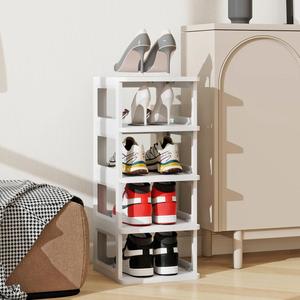 工厂批发可折叠鞋架 塑料鞋架 可叠放折叠门鞋架 塑料储物柜 BT-399 - Product Image 4