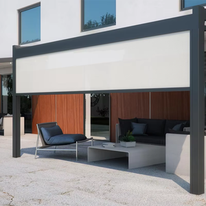 Tende a Rullo Motorizzate Intelligenti con Sistema Zip Track Integrato, Impermeabili, Resistenti agli Uragani, Oscuranti, Sistema di Ombreggiatura Esterna per Patio e Pergola - Product Image 1