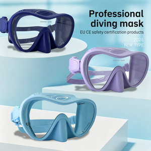 Masques <span class=keywords><strong>de</strong></span> <span class=keywords><strong>plongée</strong></span> <span class=keywords><strong>sous</strong></span>-marine à large champ <span class=keywords><strong>de</strong></span> vision en silicone liquide, faible volume, anti-fuite, anti-buée nano, <span class=keywords><strong>pour</strong></span> la <span class=keywords><strong>plongée</strong></span> avec tuba - Product Image 2