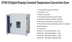 Horno de Convección de Temperatura Constante con Pantalla Digital para Secado de Materiales de Ingeniería Vial y Pruebas de <span class=keywords><strong>Control</strong></span> de Temperatura - Product Image 2