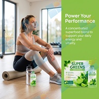 Sachets de Super Aliments Liquides Super Greens Saveur Citron Vert 10ml Mélange de Boissons Super Alimentaires à Base de Plantes Nutrition Quotidienne Fournisseur de Marques Personnalisées