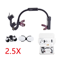 2.5X 3.5X Dentaire LED phare lampe Pour Grossissement binoculaire loupes lumière Dentisit chirurgical phare équipement de laboratoire