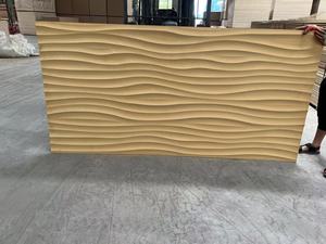 Tấm Mdf Trang Trí Tường Sóng 3d Chạm Khắc Gỗ Mdf Bán Trực Tiếp Từ Nhà Máy Tấm Mdf - Product Image 6