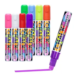 OEM Erasable LED Board Marker Pens 3mm 6mm 15mm Fine Tip dry erase neon Liquid chalk marker