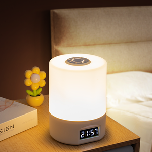 Factory Price Rechargeable Smart Night <b>Light</b> With 3 Colors Eye-friendly <b>Touch</b> LED Clock <b>Bedside</b> Lamp Ambient <b>Light</b> - Product Image 3