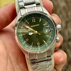 Reloj con Logotipo Personalizado OEM para Hombre, Estilo Deportivo, Esfera con Correa de Acero Inoxidable, Resistente al Agua 50M, Reloj de Pulsera <span class=keywords><strong>Seiko</strong></span> <span class=keywords><strong>5</strong></span> - Product Image 2