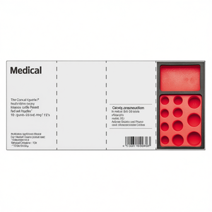 ถาดพลาสติกทางการแพทย์235BPV ยาว519เมตรพร้อมไส้แดงสำหรับเก็บเครื่องสำอาง - Product Image 2