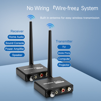 Adaptador de Música Inalámbrico Digital Wifi de 2.4G, Kit de Transmisor y Receptor de Audio Inalámbrico de 50M con AUX R/L de 3.5mm para TV Box, DVD, PC