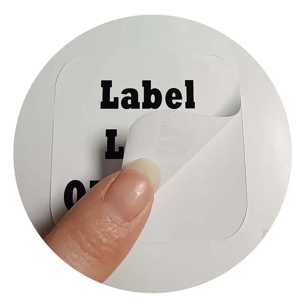 Gepersonaliseerde Aangepaste Logo Branding Stickers Parel Glad Gezicht Zelfklevende Stickers Voor Productverpakking