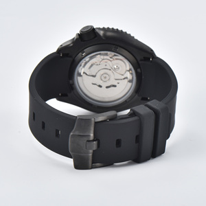 Luxury Men's Double-Sided Hollow <b>Mechanical</b> <b>Watch</b> with Long Power Reserve Leather Strap Pattern Carving Wristwatch - Product Image 5