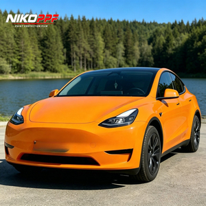 Film de protection de peinture de carrosserie de voiture NIKO TPU Lava Orange changeant de couleur, auto-réparateur, PPF, haute brillance, avec garantie de 5 ans, luxe - Product Image 1