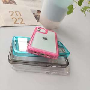 เคสโทรศัพท์มือถือ TPU แบบปรับแต่งได้สำหรับ <span class=keywords><strong>iPhone</strong></span> 17 PRO MAX 16 15 14 13 12อะคริลิคใส - Product Image 1