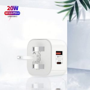 PD 20W Quick Charge White <b>Usb</b> <b>Plug</b> 3 Pin Fast Charging Uk <b>Plug</b> Charger Type C <b>Plug</b> Ios Charger for ALL Phones - Product Image 5