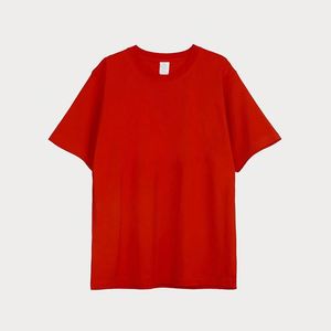 European Luxury Premium Men's T-Shirt 95% Cotton 5% Spandex Custom Plus Size Orange Elegant Business Formal T-Shirt Printing - Product Image 4