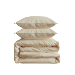 300 Thread Count100% Bamboo Lyocell Woven OEKO-TEX Certified Eco-Friendly Ivory <strong>Beige</strong> Silky Cooling All-Season Duvet <strong>Bedding</strong> <strong>Set</strong> - Product Image 1