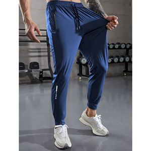 DESIGN - Pantalon De Jogging Slim En Jacquard Texturé - Bleu Marine