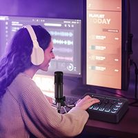 Carte son SYONG Gaming Voiceovers Live XLR 48V, mixeur audio pour streaming en direct, enregistrement en studio, karaoké, chant, diffusion