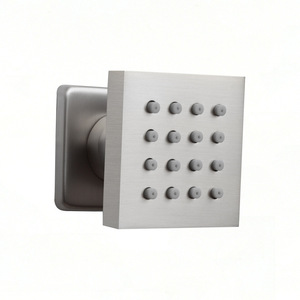 <b>Square</b> <b>Adjustable</b> Massage Shower Head Wall Mounted Concealed J001B All Copper - Product Image 5