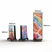 Système d'affichage LED HD, contrôlé par Wifi/USB, afficheur LED sur pied, affiche LED P2.5, panneau d'affichage