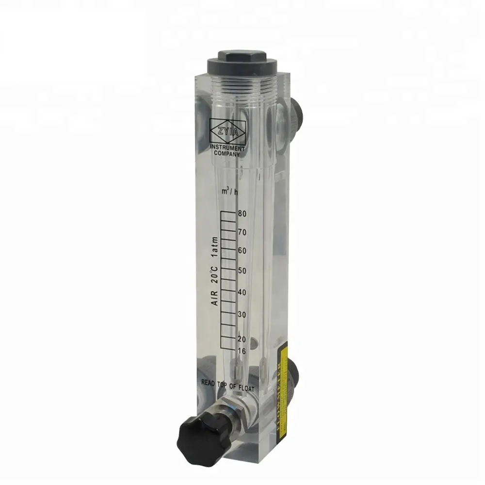 Quality assurance LZM-20T High performance acrylic tube flow meter panel mounted rotameter for liquid