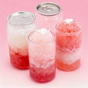 Mini Latas de Soda de Grado Alimenticio de 200 ml, Frascos de Plástico PET Transparentes con Tapas para Dulces, Jugos y Bebidas - Product Image 3