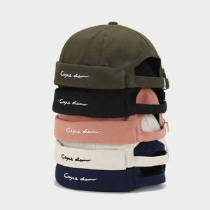 Custom Brimless Baseball Cap Summer Fashion Street Docker <b>Hat</b> With Custom Logo - Product Image 1