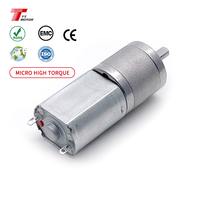 Moteur à courant continu 24V à couple élevé et faible régime, avec engrenage droit de 20 mm de diamètre, 6V 12V, 0,2A, 45g, à commutation par balais, aimant permanent, micro-moteur à courant continu