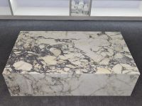 SH STONE Pierre Naturelle Italie Calacatta Viola Table Basse En Marbre Table Basse Haut De Gamme Socle En Marbre Table Centrale Moderne De Luxe