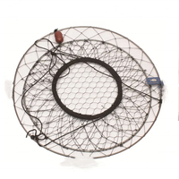 Piège à poisson crabe piège à appâts de pêche pliable Cage en filet pour attraper de petits appâts poisson homard piège à crabe