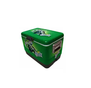 ice beverage cooler box,budweiser metal cooler box