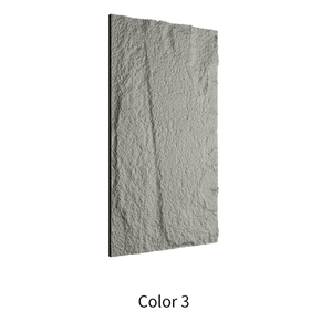 Revêtement mural décoratif extérieur <span class=keywords><strong>de</strong></span> style design 3D moderne Panneau en pierre champignon 3D Revêtement mural artificiel Panneau en pierre PU - Product Image 3