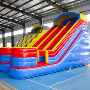 Château gonflable écologique en PVC pour usage domestique, <span class=keywords><strong>avec</strong></span> toboggan double piste, commercial, étanche, capacité 30 personnes, facile à monter - Product Image 2