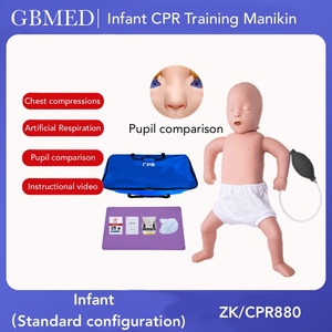 Konfigurasi standar Model anatomi <span class=keywords><strong>CPR</strong></span> bayi PVC untuk latihan pertolongan pertama di sekolah dan rumah sakit produk sains medis - Product Image 2