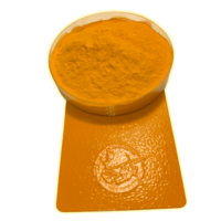 Peinture en poudre thermodurcissable polyester jaune vif orangé, peinture métallique RAL personnalisée pour bateaux, meubles et appareils électroménagers