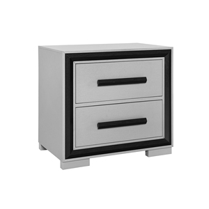 โต๊ะข้างเตียงไม้จริงสไตล์โมเดิร์นสุดหรู - Product Image 1