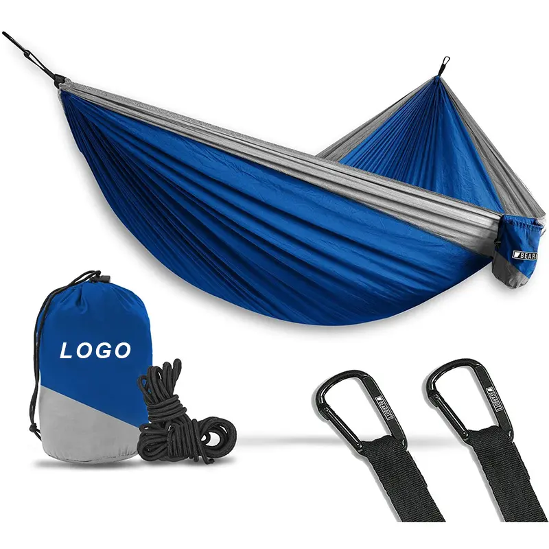 2020 High quality Outdoors Backpacking Survival or Travel Single & Double parachute Hammocks/camping hammock