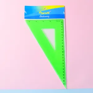 Factory Direct Supply Color 60 Degrees Triangle Set Square Plastic Ruler