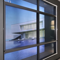 Ventanas Corredizas Horizontales de Aluminio y Vidrio Templado de Alta Resistencia, con Pantalla de Acero Inoxidable, Sistema Antirrobo e Impermeable para Cocina