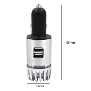 Purificación de polvo de humo de formaldehído para coche, ionizador, limpiador de aire, desodorante con luz LED azul, purificador de aire para coche de 12V - Product Image 5