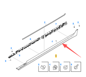 OE 39790367 pour <span class=keywords><strong>Volvo</strong></span> <span class=keywords><strong>S60</strong></span> V60, pare-chocs de jupe latérale droite de haute qualité, pare-chocs de voiture - Product Image 5