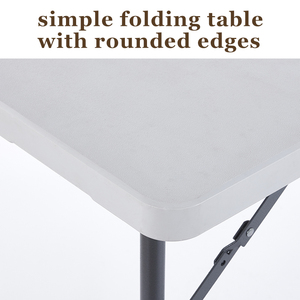 Bán Buôn Di Động Ngoài Trời Gấp Bảng 4/6/8ft Trắng Sắt HDPE Không Thấm Nước Khách Sạn Ghế Phòng Ngủ Ăn Sự Kiện Đảng - Product Image 2