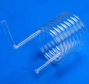 Tùy chỉnh thay đổi hình dạng ống thủy tinh thạch anh trong suốt thạch anh xoắn ốc ống hợp nhất Silicon thạch anh ống cho chế biến nhiệt - Product Image 4