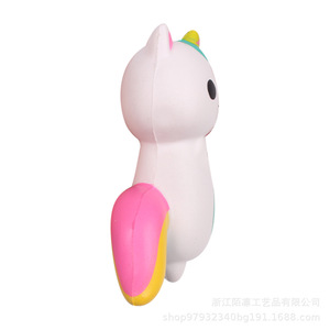 Pu Foam Cartoon Cat Figurine Rainbow Tail Slow <b>Rebound</b> Toy Decor - Product Image 4