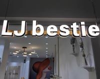 Enseigne de canal à DEL avec logo d'entreprise personnalisé Enseigne en forme de lettre lumineuse publicitaire en 3D pour signalisation de magasin