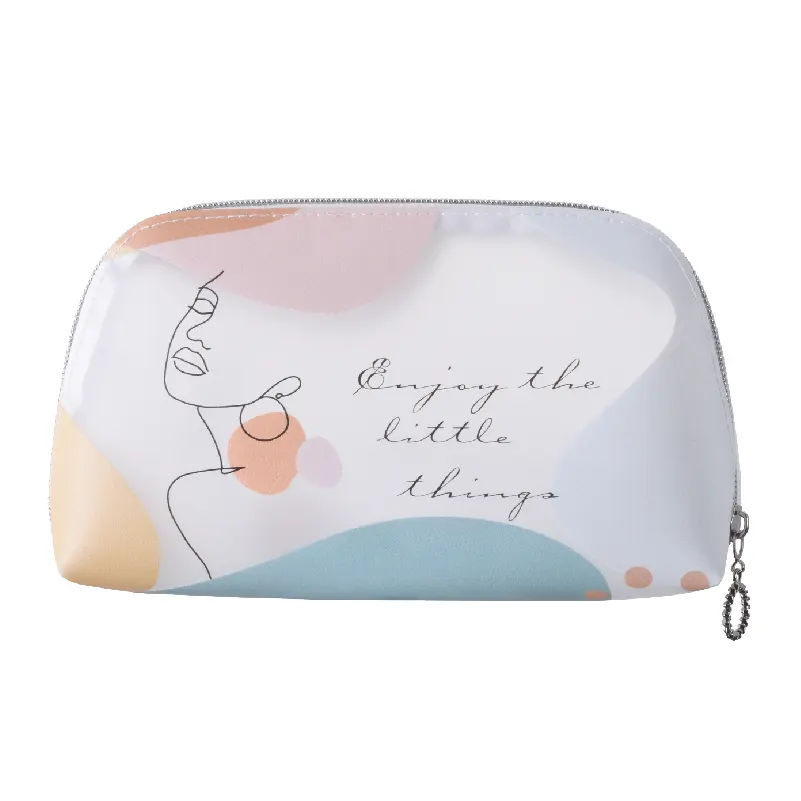 Factory wholesale custom logo exquisite zipper makeup bag girls travel multipurpose organizer square makeup bag case