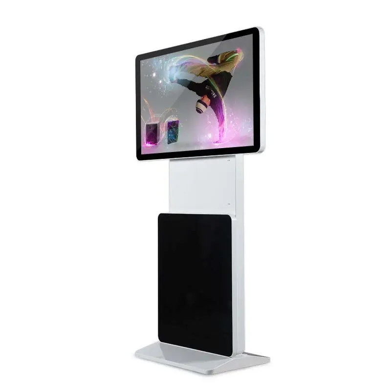 Lcd Display 3/ 4/5G Flexibele Draaibare Scherm Vrijstaande Digital Signage Kiosk Reclame Machine Met Wifi