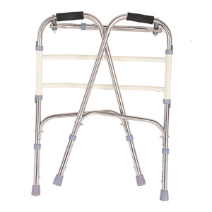 Wanying Stainless Steel Folding <b>Walker</b> With Seat For <b>Elderly</b> Silver Gray - Product Image 4