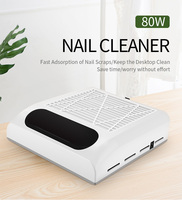 Aspirateur à poussière pour ongles 80W, forte aspiration, plusieurs trous de ventilation, autocollant personnalisé pour les revendeurs d'équipements de beauté